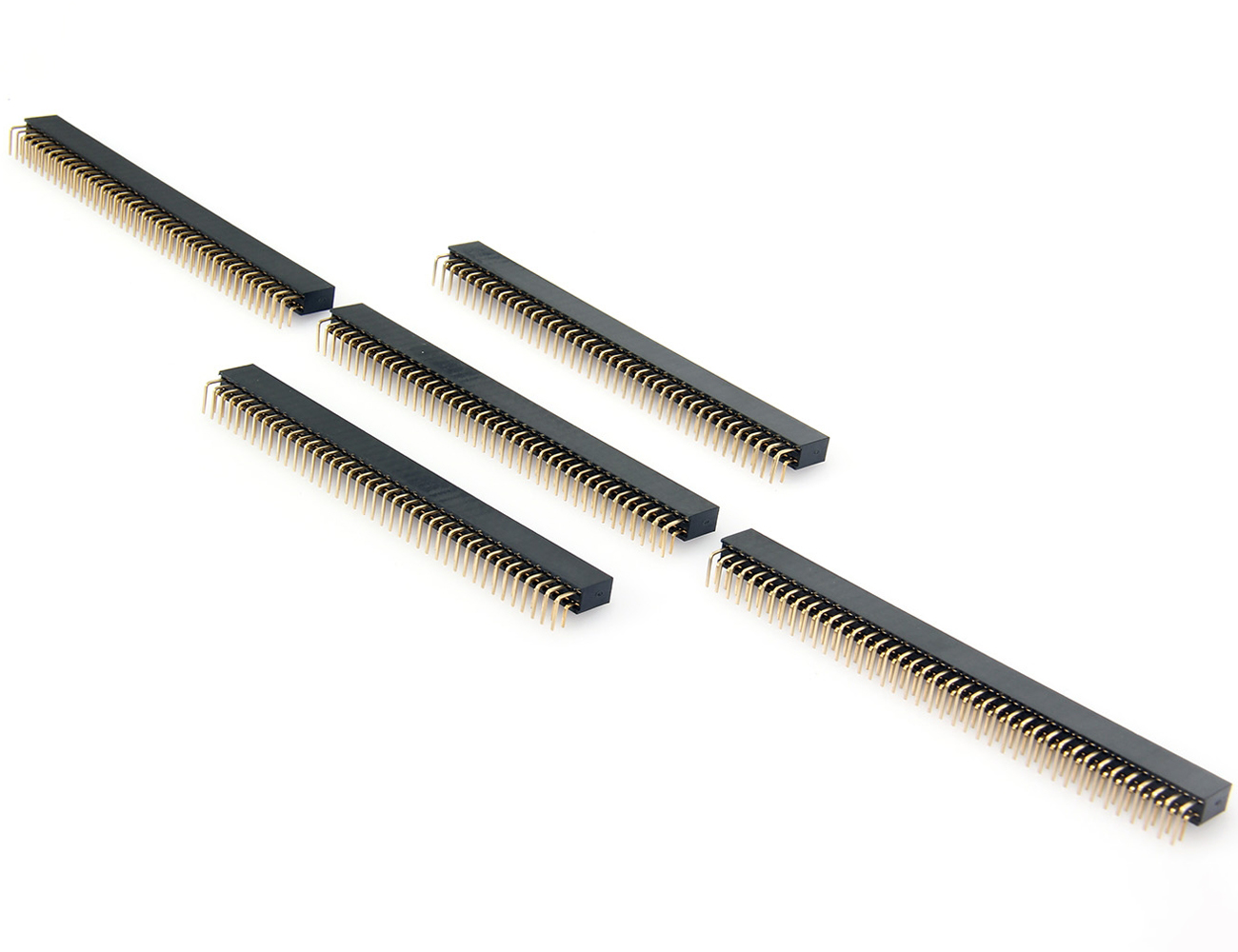 2x40 Pin 2x40 Pin 2.54mm Dual Row DIP Pcb Type Right Angle Female Pin Header ...